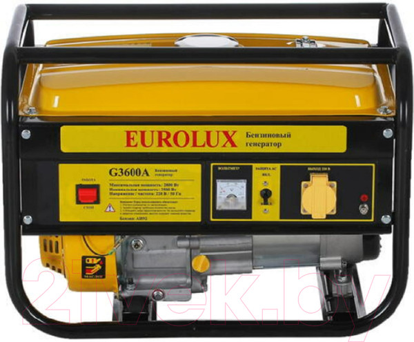 Изображение товара Бензиновый генератор EUROLUX G3600A (64/1/37)