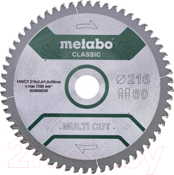 Изображение товара Пильный диск Metabo 628285000