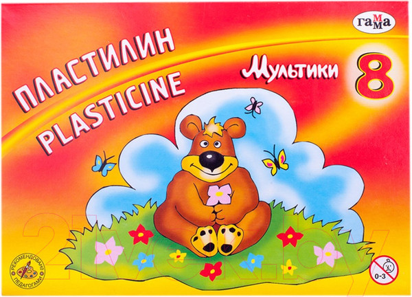 Изображение товара Пластилин ГАММА Мультики / 280016 (8цв)