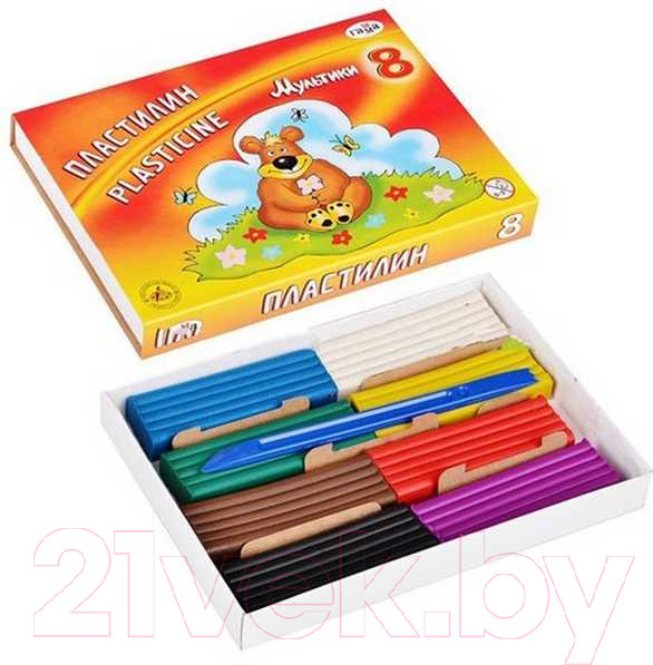 Изображение товара Пластилин ГАММА Мультики / 280016 (8цв)