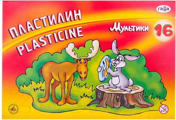 Изображение товара Пластилин ГАММА Мультики / 280027 (16цв)