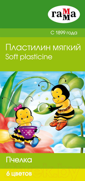 Изображение товара Пластилин ГАММА Пчелка / 280029Н (6цв)