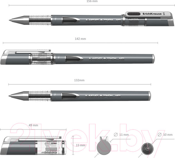Изображение товара Ручка гелевая Erich Krause Megapolis Gel / 93