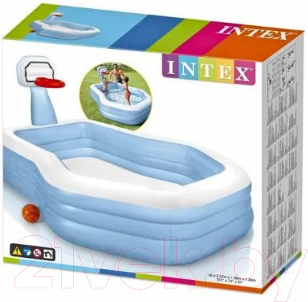 Изображение товара Надувной бассейн Intex Shootin Hoops Family Pool / 57183
