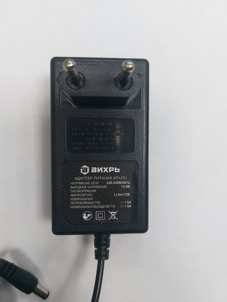 Изображение товара Зарядное устройство для электроинструмента Вихрь АП12Л1 KP (71/8/54)