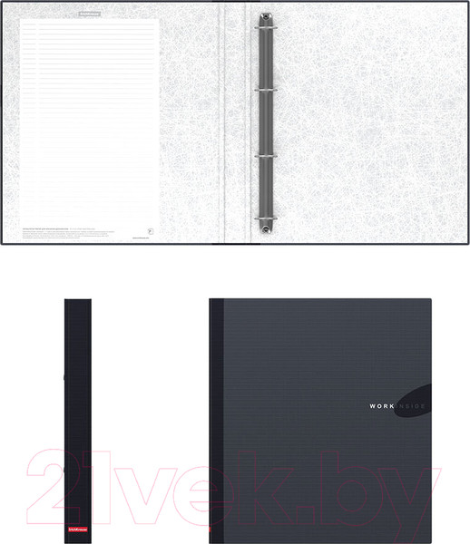 Изображение товара Папка-регистратор Erich Krause Work Inside / 19872 (черный)