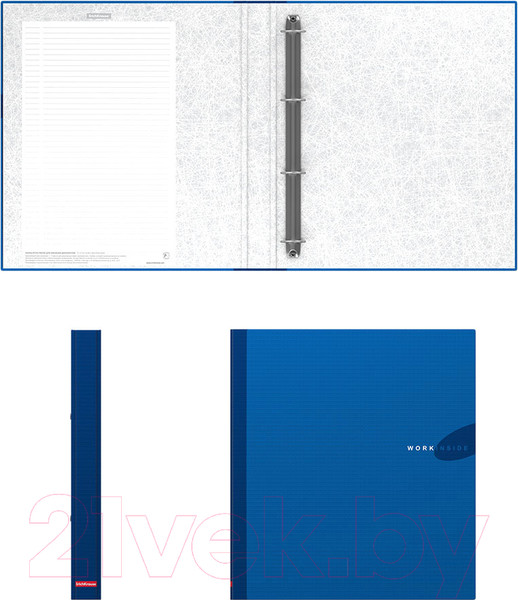 Изображение товара Папка-регистратор Erich Krause Work Inside / 19873 (синий)