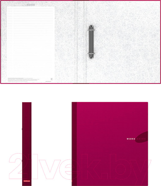 Изображение товара Папка-регистратор Erich Krause Work Inside / 19871 (бордовый)
