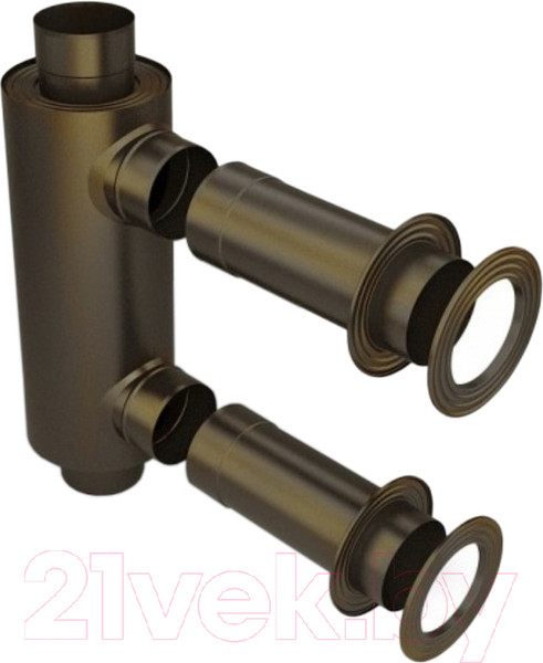 Изображение товара Теплообменник на трубу дымохода ТМФ 115 1/0.5мм 0ю65м н/ст 3чб / 57301