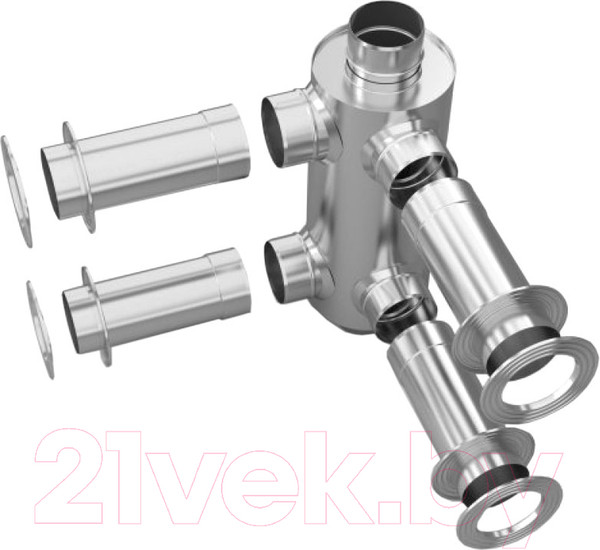 Изображение товара Теплообменник на трубу дымохода ТМФ ф115 1/0.5мм 0.65м нн / 57601