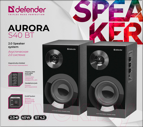 Изображение товара Мультимедиа акустика Defender Aurora S40 BT / 65240