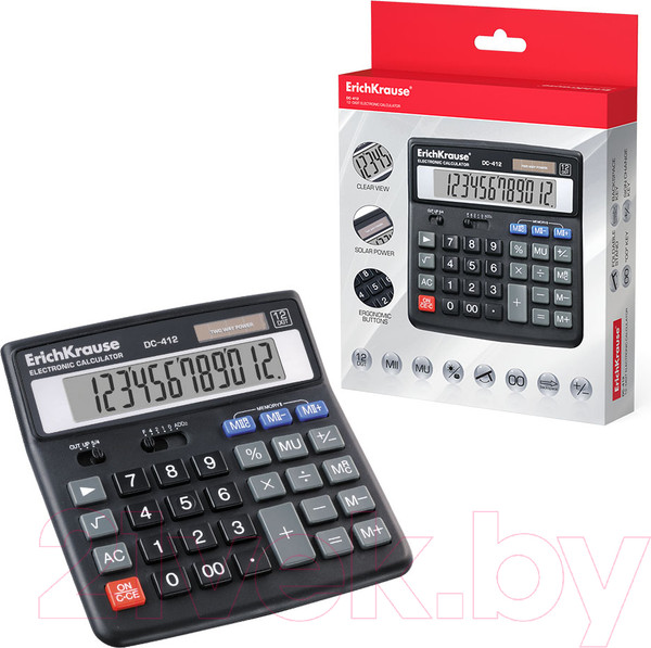 Изображение товара Калькулятор Erich Krause DC-412 / ЕК40412