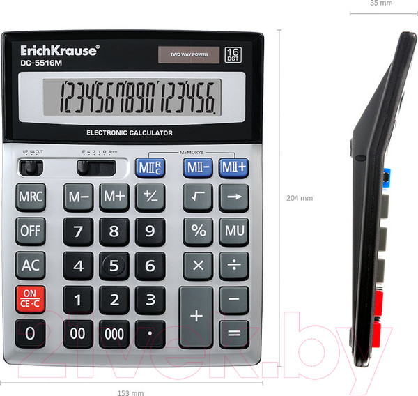 Изображение товара Калькулятор Erich Krause DC-5516М / ЕК45516
