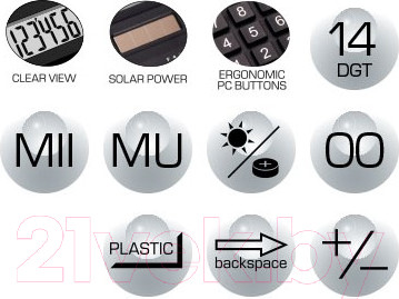 Изображение товара Калькулятор Erich Krause DC-777-14N / ЕК37774