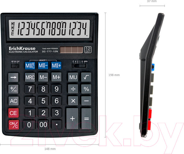 Изображение товара Калькулятор Erich Krause DC-777-12N / ЕК37772