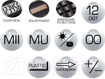 Изображение товара Калькулятор Erich Krause DC-777-12N / ЕК37772