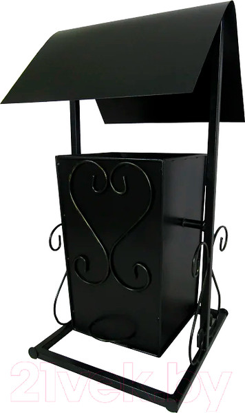 Изображение товара Урна уличная Станкоинструмент № 5 с крышей