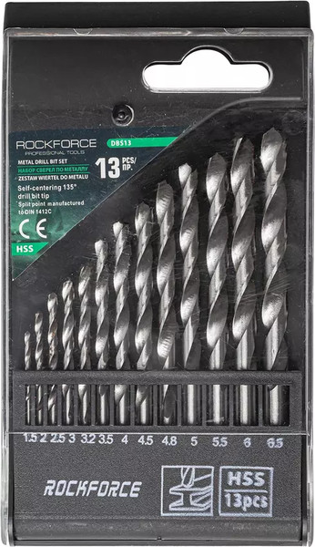 Изображение товара Набор сверл RockForce RF-DBS13 (29133)