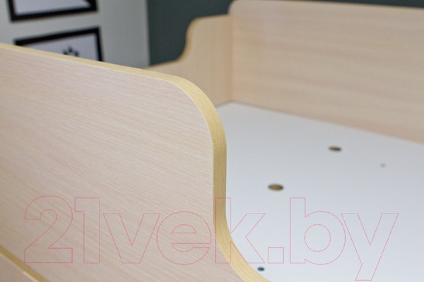 Изображение товара Кровать-чердак детская Можга Капризун 1 со шкафом / Р445 (белый)