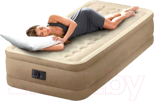 Изображение товара Надувная кровать Intex Ultra Plush 64426 (встроенный электронный насос/сумка/ремкомплект)