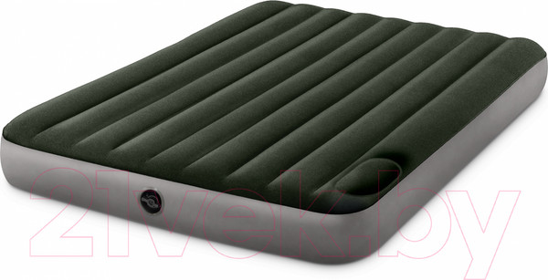 Изображение товара Надувной матрас Intex Downy Airbed 64763 (встроенный ножной насос)