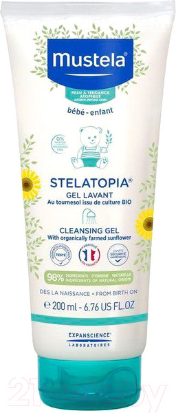 Изображение товара Гель для душа детский Mustela Stelatopia (200мл)