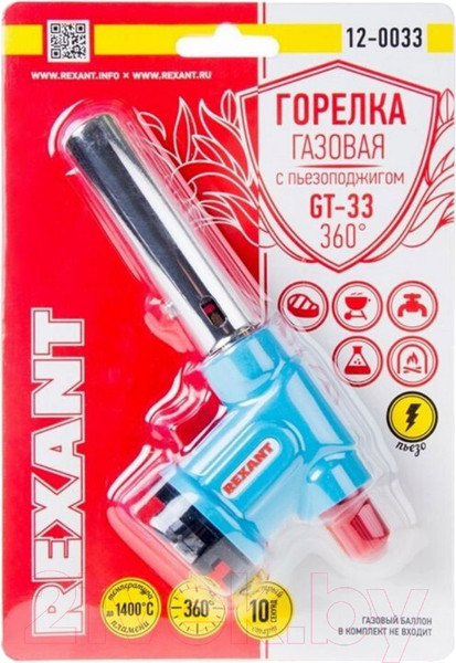 Изображение товара Горелка газовая Rexant GT-33 / 12-0033