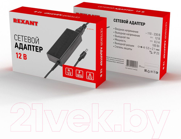 Изображение товара Адаптер для светодиодной ленты Rexant 200-100-3