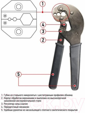 Изображение товара Инструмент для зачистки кабеля Rexant 12-3204