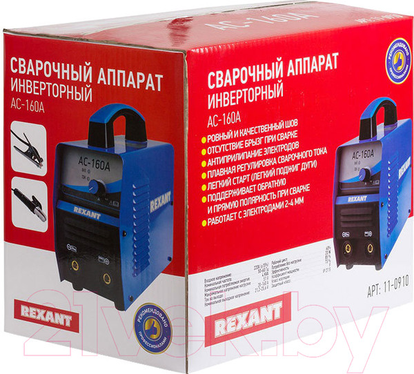Изображение товара Инвертор сварочный Rexant АС-160А / 11-0910