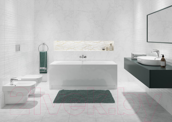 Изображение товара Плитка Cersanit Calacatta Рельеф KTL052D-60 (298x598, белый)