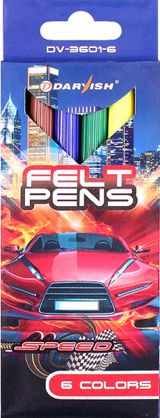 Изображение товара Фломастеры Darvish Для мальчиков / DV-3601-6 (6шт)