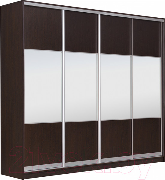 Изображение товара Шкаф-купе Рэйгрупп 272 VVX Elgon РГ-14.01 (венге/венге/хром)
