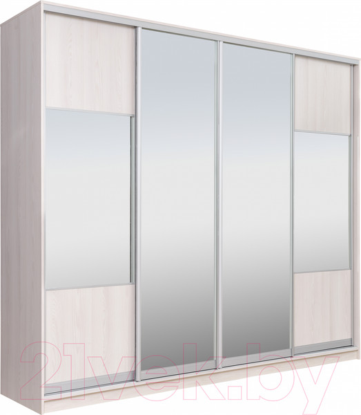 Изображение товара Шкаф-купе Рэйгрупп 272 YYX Elgon РГ-14.06 (ясень снежный/ясень снежный/хром)
