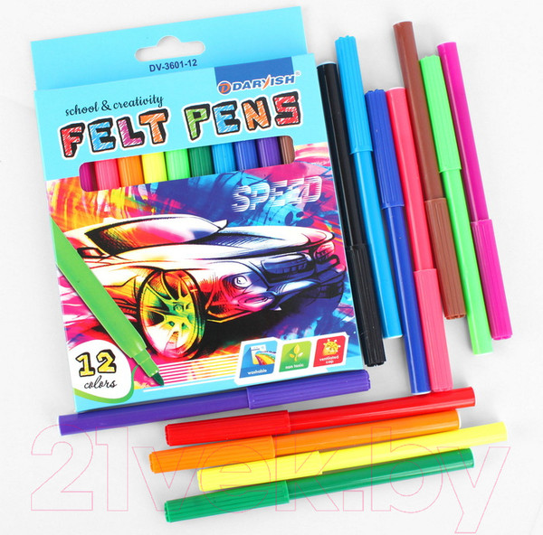Изображение товара Фломастеры Darvish Для мальчиков / DV-3601-12 (12шт)