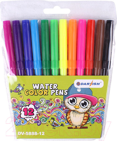 Изображение товара Фломастеры Darvish На водной основе / DV-5888-12