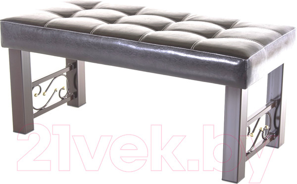 Изображение товара Банкетка AMC Lux 5 кожзам / 5.1А10022 (коричневый/коричневый)