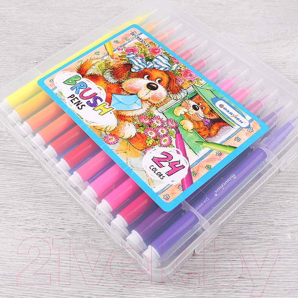 Изображение товара Фломастеры Darvish С мягкой кистью / DV-9930-24 (24шт)