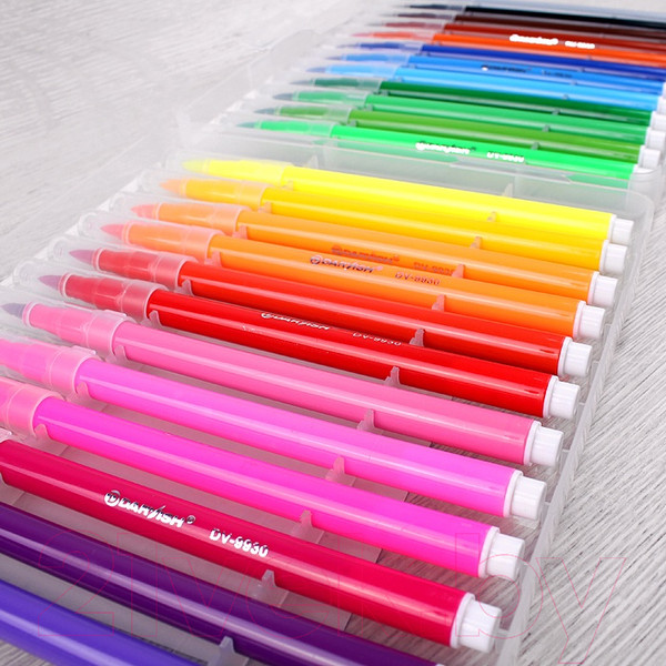 Изображение товара Фломастеры Darvish С мягкой кистью / DV-9930-24 (24шт)