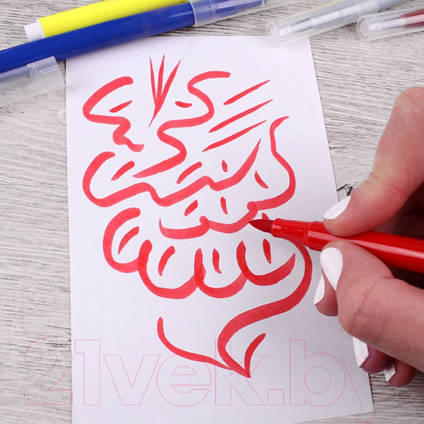 Изображение товара Фломастеры Darvish С мягкой кистью / DV-9930-36 (36шт)