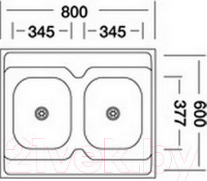 Изображение товара Мойка кухонная Kromevye N 232