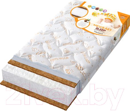 Изображение товара Матрас в кроватку Boom Baby Newbaby Sleep 60x119 (стеганный трикотаж)