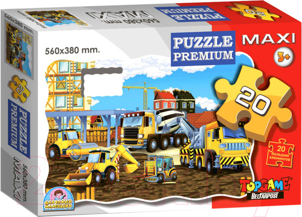Изображение товара Пазл Topgame Строительная техника / 01472