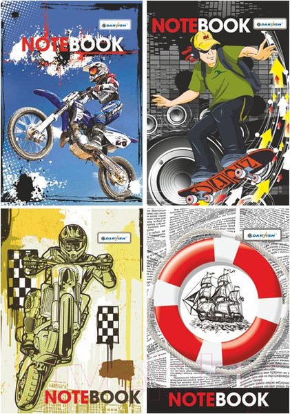 Изображение товара Блокнот Darvish Мальчикам А6 / DV-8739 (60л)