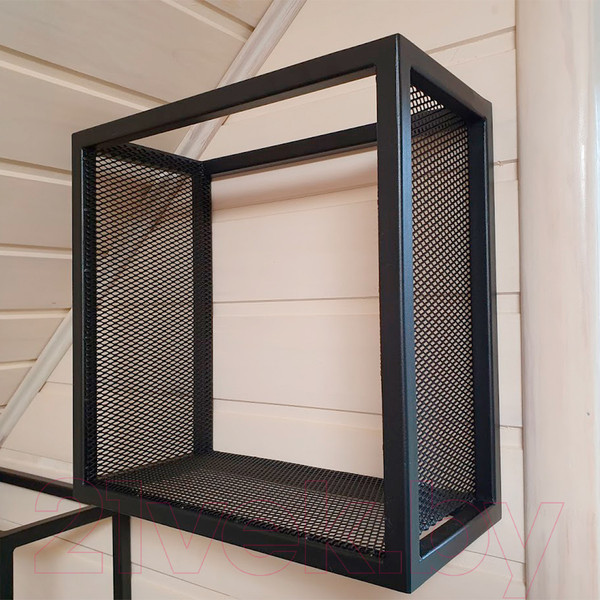 Изображение товара Полка Millwood Loft 2 одиночная 40x20x40 (металл черный)