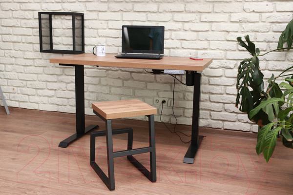 Изображение товара Полка Millwood Loft 2 одиночная 40x20x40 (металл черный)