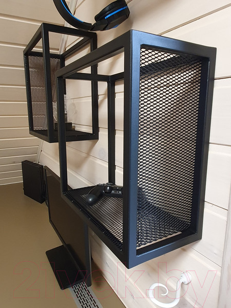Изображение товара Полка Millwood Loft 3 левая 40x20x40 (металл черный)