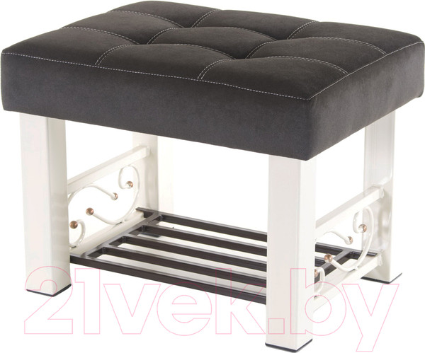 Изображение товара Банкетка AMC Lux 5 ткань с полкой / 5.2Б60322 (бежевый/коричневый/коричневый)