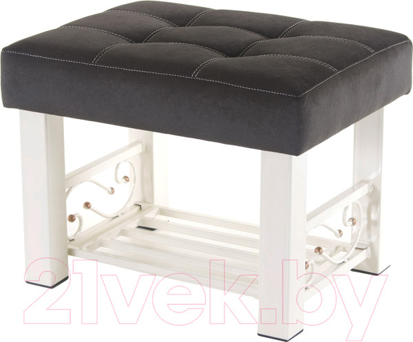 Изображение товара Банкетка AMC Lux 5 ткань с полкой / 5.2Б60323 (бежевый/коричневый/бежевый)