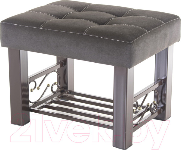 Изображение товара Банкетка AMC Lux 5 ткань с полкой / 5.2Б60222 (коричневый/коричневый/коричневый)